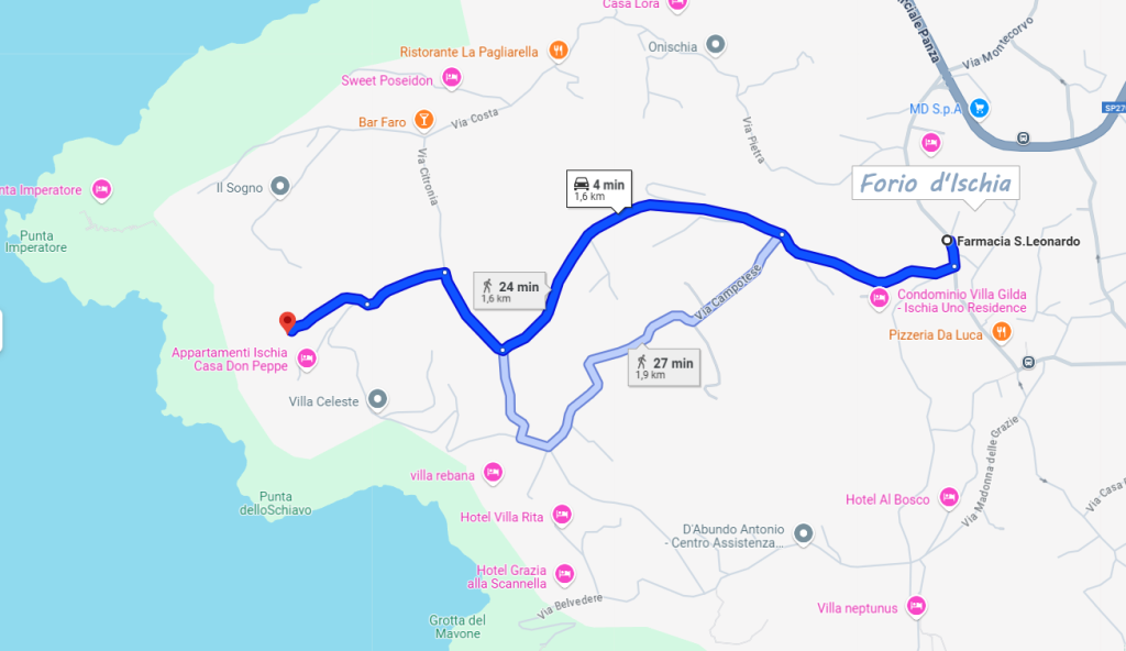 Come raggiungere Resort Punto Azzurro Ischia